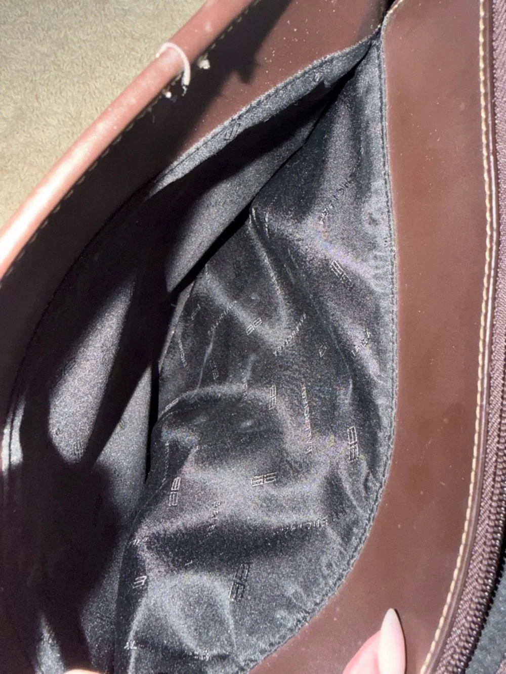 Balenciaga Black and Brown Monogram Tote Bag - Picture 4 of 4